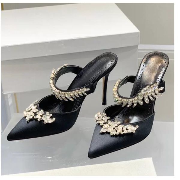 famous glamorous lurum slipper sandals shoes women crystal-embellished sandalias satin mules pointed toe women high heels eu35-42, Black
famous glamorous lurum slipper sandals shoes women crystal-embellished sandalias satin mules pointed toe women high heels eu35-42, Black