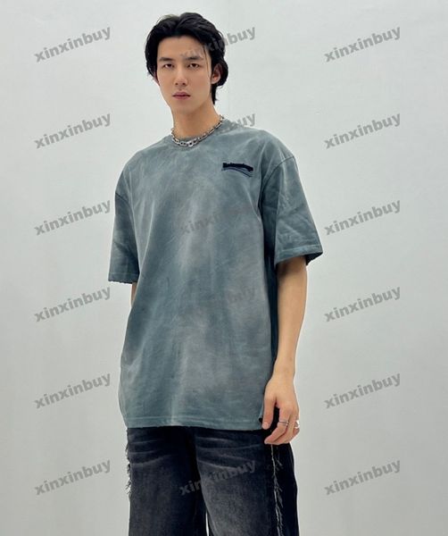 xinxinbuy men designer tee t shirt 23ss paris letter embroidery tie dye destroyed short sleeve cotton women black white blue gray xs-2xl, Black;brown
xinxinbuy men designer tee t shirt 23ss paris letter embroidery tie dye destroyed short sleeve cotton women black white blue gray xs-2xl, Black;brown