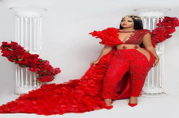 luxury beading red jumpsuits prom dresses with detachable skirt african crystal ruffles evening dress plus size formal party pagea2879378, Black
luxury beading red jumpsuits prom dresses with detachable skirt african crystal ruffles evening dress plus size formal party pagea2879378, Black
