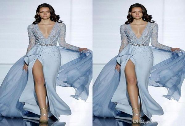 2020 new zuhair murad mermaid evening dresses with long sleeves formal prom dress crystals blue high split celebrity gowns 393909239, Black;red
2020 new zuhair murad mermaid evening dresses with long sleeves formal prom dress crystals blue high split celebrity gowns 393909239, Black;red