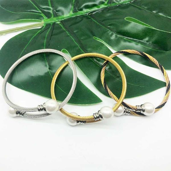 bangle stainless steel wire rope bracelet with three color pearl woven hemp opening for both men and women xynz xynz, Black
bangle stainless steel wire rope bracelet with three color pearl woven hemp opening for both men and women xynz xynz, Black