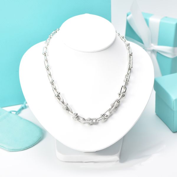 u-shaped pendant necklace man cuban chain bone chains diamond inlaid luxury fashion women designer jewelry with box, Silver
u-shaped pendant necklace man cuban chain bone chains diamond inlaid luxury fashion women designer jewelry with box, Silver
