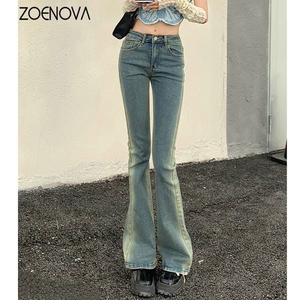 zoenova elegant flared jeans woman low waist stretch cotton denim pants vintage streetwear y2k fashion jean female ching 230406, Blue
zoenova elegant flared jeans woman low waist stretch cotton denim pants vintage streetwear y2k fashion jean female ching 230406, Blue