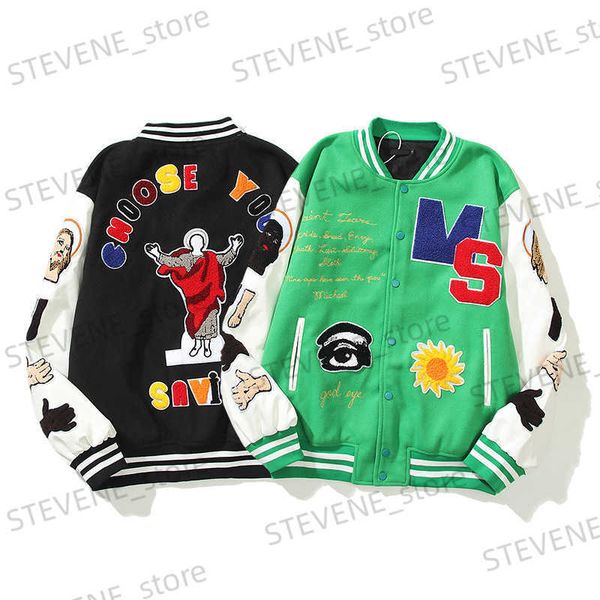 men's jackets king james baseball women's fashion letter embroidered wool panel pilot t230406, Black;brown
men's jackets king james baseball women's fashion letter embroidered wool panel pilot t230406, Black;brown