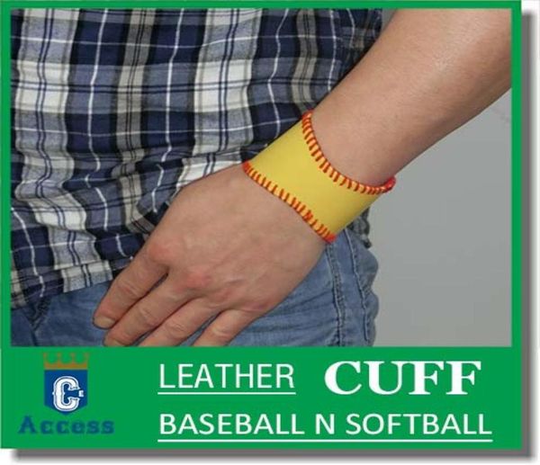 2017 softball baseball leather wristband bangle cuff bracelet7829755, White
2017 softball baseball leather wristband bangle cuff bracelet7829755, White