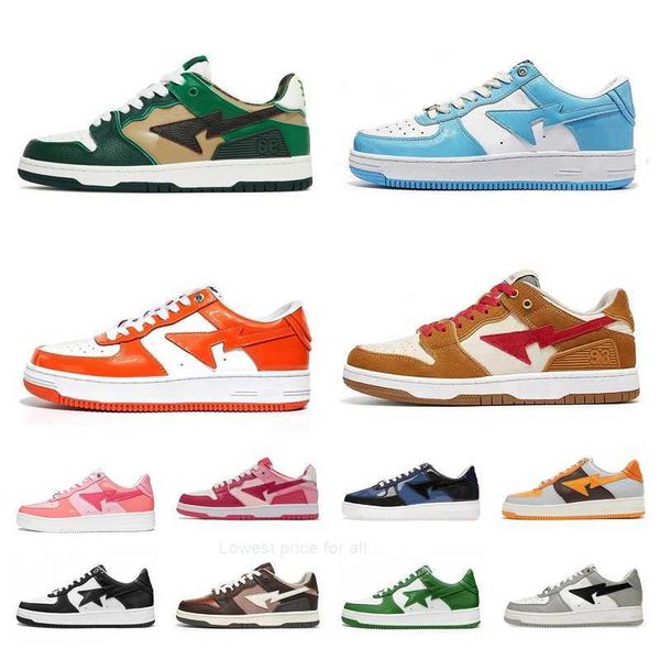 2023 bapestas baped designer casual shoes platform sneakers bapesta sk8 sta patent leather green black white plate-forme brown ivory for men
2023 bapestas baped designer casual shoes platform sneakers bapesta sk8 sta patent leather green black white plate-forme brown ivory for men