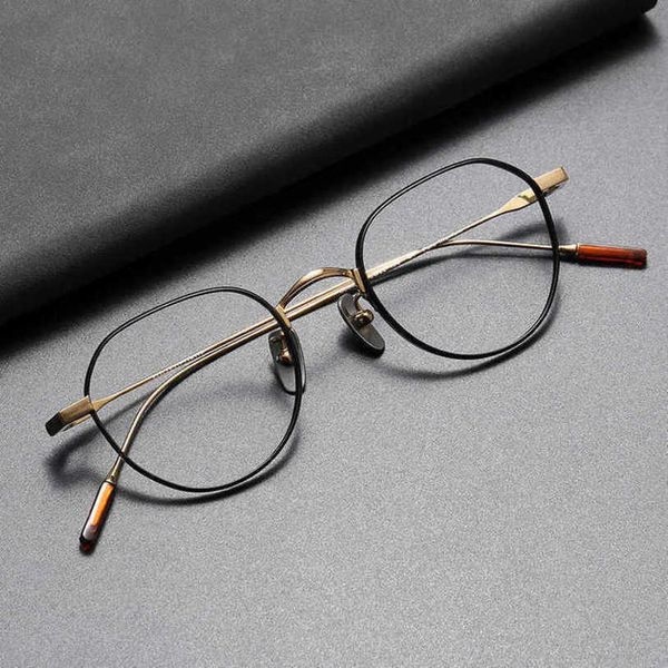 fashionable luxury outdoor sunglasses pure titanium hand-made 80803 irregular eyeglass frame art can be equipped with short-sighted anti blu, White;black
fashionable luxury outdoor sunglasses pure titanium hand-made 80803 irregular eyeglass frame art can be equipped with short-sighted anti blu, White;black