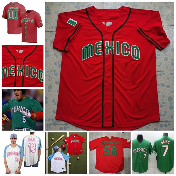 2023 mexico baseball jersey randy arozarena alex verdugo alek thomas luis urias rowdy tellez alan trejo jarren duran jose cardona jerseys, Blue;black
2023 mexico baseball jersey randy arozarena alex verdugo alek thomas luis urias rowdy tellez alan trejo jarren duran jose cardona jerseys, Blue;black
