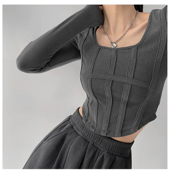 women's tshirt y2k tshirt girls crop spring women long sleeve o neck cotton shirts bustier harajuku pullover streetwear 230406, White
women's tshirt y2k tshirt girls crop spring women long sleeve o neck cotton shirts bustier harajuku pullover streetwear 230406, White