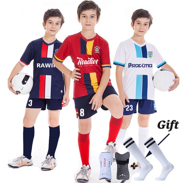 clothing sets children's football shirt set with football shin guard children's football uniform set customized boys and girls, White
clothing sets children's football shirt set with football shin guard children's football uniform set customized boys and girls, White