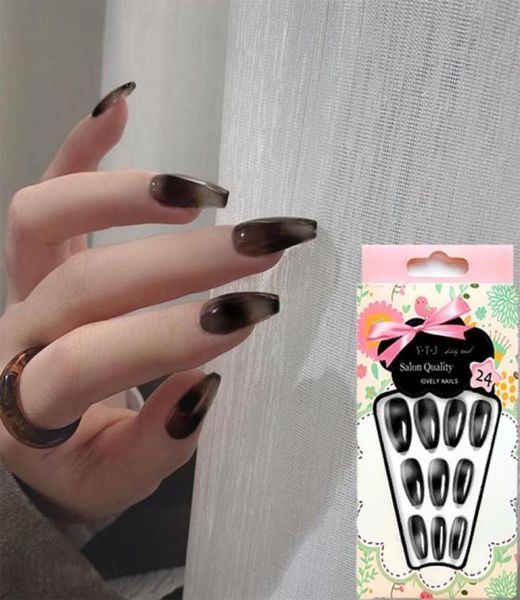 false nails 24pcsbox fake nail with design detachable black ballerina artificial wearable full cover manicure tips7209266, Red;gold
false nails 24pcsbox fake nail with design detachable black ballerina artificial wearable full cover manicure tips7209266, Red;gold