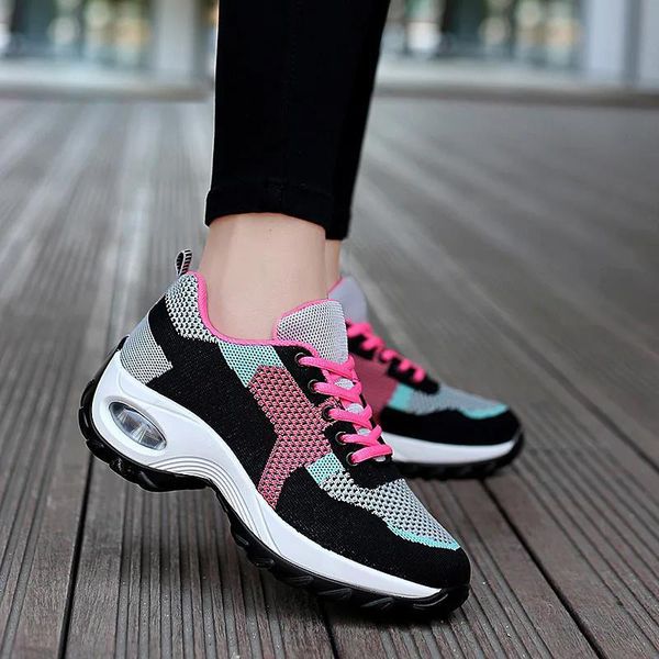 dress shoes fashion wedge women's shoes casual comfort breathable platform sports shoes women's outdoor running sports shoes 23040, Black
dress shoes fashion wedge women's shoes casual comfort breathable platform sports shoes women's outdoor running sports shoes 23040, Black
