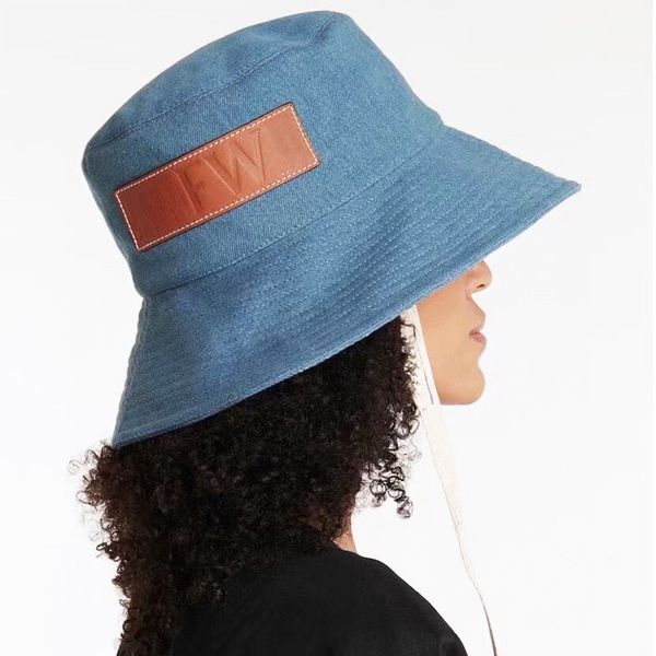 Embroidery Bucket casual Simple Trend Personalized Adult Fashion Beach Korean Style Sun Hat with Wide Brim