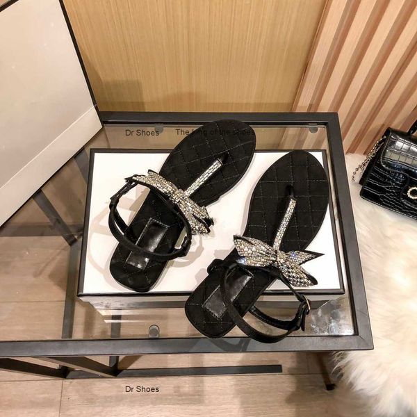 slippers small fragrant flat bottom rhinestone sandals new high version women's with bow casual beach shoes t2302111, Black
slippers small fragrant flat bottom rhinestone sandals new high version women's with bow casual beach shoes t2302111, Black