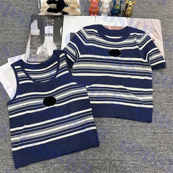 womens knitted tanks dark blue striped t shirt ladies cropped fashion short sleeved tees clothing, White
womens knitted tanks dark blue striped t shirt ladies cropped fashion short sleeved tees clothing, White