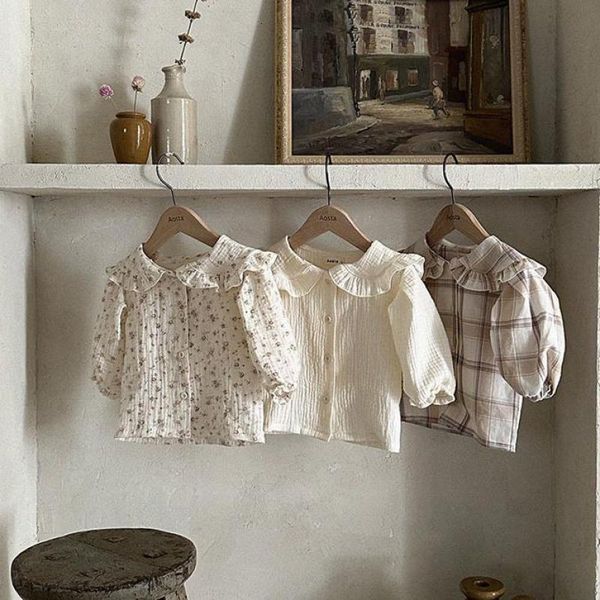 kids shirts girl baby spring thin blouse vintage floral sweet peter pan collar coat plaid bottoming girls cotton 230406, White;black
kids shirts girl baby spring thin blouse vintage floral sweet peter pan collar coat plaid bottoming girls cotton 230406, White;black