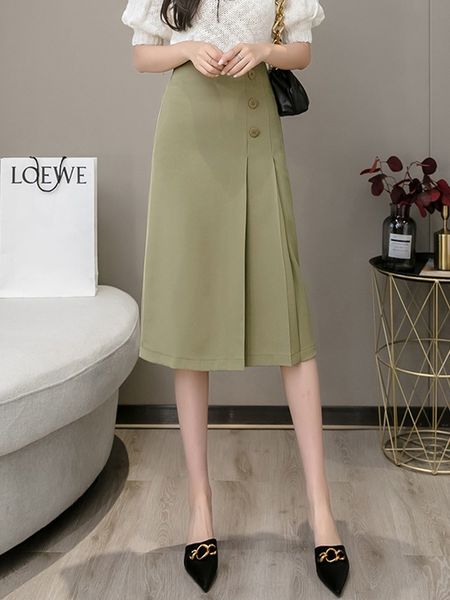 skirts high waist a-line skirt women's arrival spring korean fashion solid office women's elegant long skirts w1298 230406, Black
skirts high waist a-line skirt women's arrival spring korean fashion solid office women's elegant long skirts w1298 230406, Black