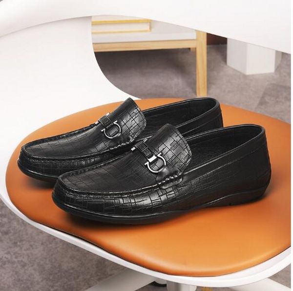 full grain leather peas shoes soft sole lazy flats driving loafers mens casual shoes, Black
full grain leather peas shoes soft sole lazy flats driving loafers mens casual shoes, Black