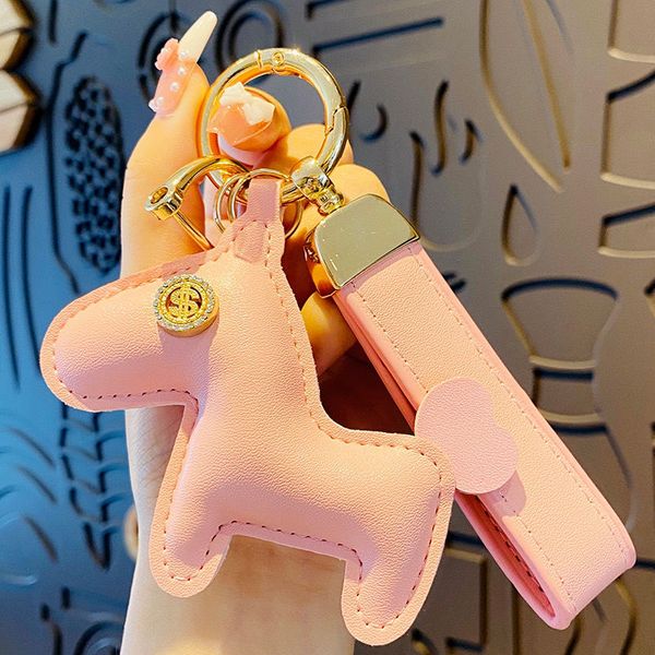 key chains high beauty leather horse doll couple bag small pendant creative car keychain chain leather rope, Silver
key chains high beauty leather horse doll couple bag small pendant creative car keychain chain leather rope, Silver