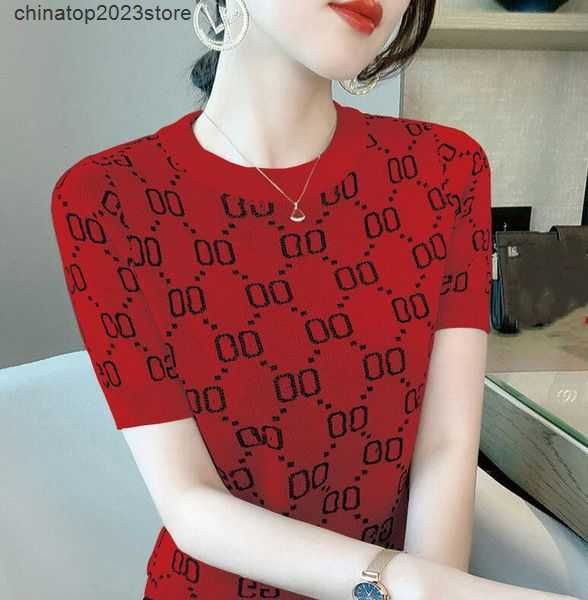 women's knits & tees sweaters 2023ggs spring t-shirt short sleeve knitwear women casual designer 57xbj, White
women's knits & tees sweaters 2023ggs spring t-shirt short sleeve knitwear women casual designer 57xbj, White