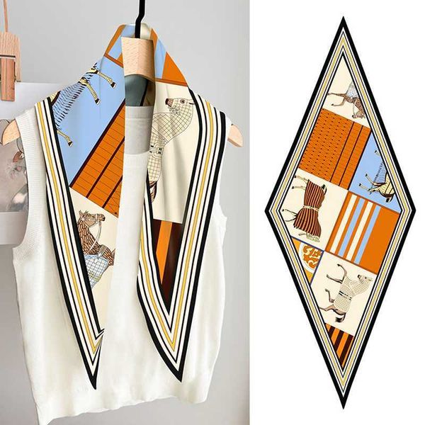 sarongs 2023 new lozenge luxury horse print skinny silk scarfs for women foulard soft satin neckerchief female hairband lady headband p23040, Blue;gray
sarongs 2023 new lozenge luxury horse print skinny silk scarfs for women foulard soft satin neckerchief female hairband lady headband p23040, Blue;gray