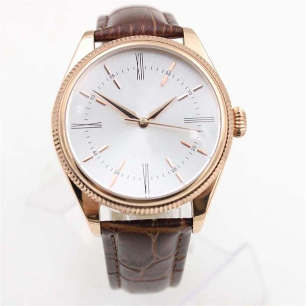 men's dress watch wirst time everose dial automatic mechanical brown leather strap 50505 perpetual polished cellini mens luxu306n, Slivery;brown
men's dress watch wirst time everose dial automatic mechanical brown leather strap 50505 perpetual polished cellini mens luxu306n, Slivery;brown