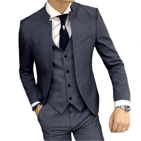 men's suits blazers brand grey wedding men's tuxedo stand up neck set men's business office ultra thin fit men's set 3-p, White;black
men's suits blazers brand grey wedding men's tuxedo stand up neck set men's business office ultra thin fit men's set 3-p, White;black