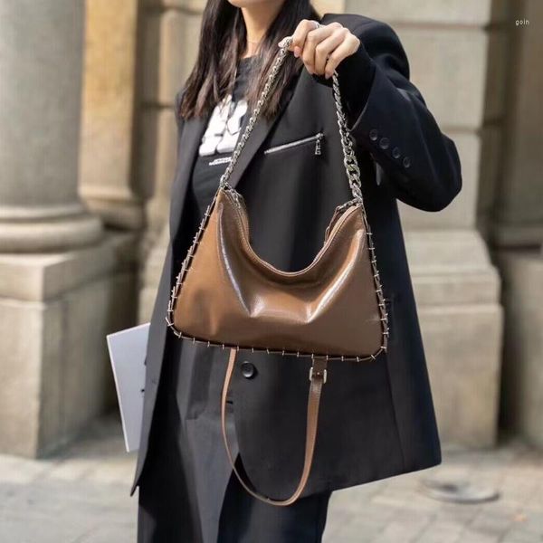 shoulder bags women's chain underarm bag soft glossy lacquer leather large capacity one messenger fashion handbag
shoulder bags women's chain underarm bag soft glossy lacquer leather large capacity one messenger fashion handbag
