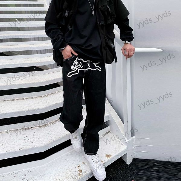 men's jeans high street hip hop flying dog print autumn winter straight sleeve loose fashion hiphop pants t230407, Blue
men's jeans high street hip hop flying dog print autumn winter straight sleeve loose fashion hiphop pants t230407, Blue