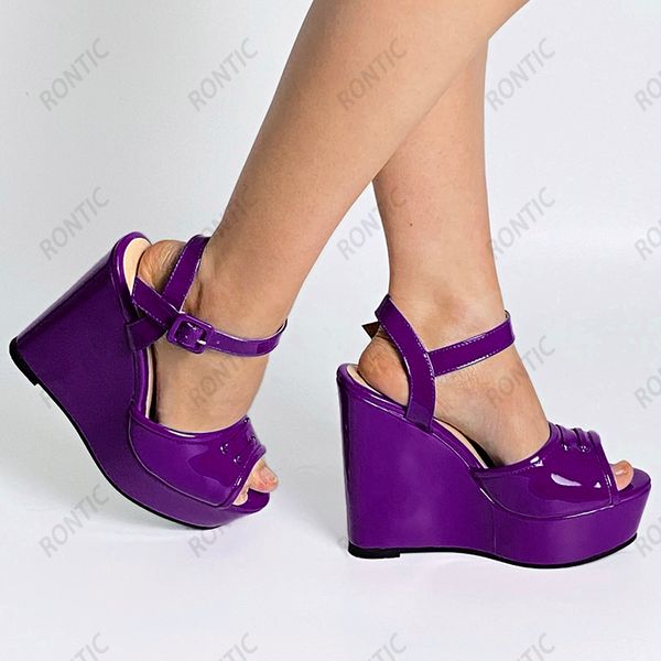 olomm handmade women summer platform sandals patent buckle wedges heels peep toe elegant black blue shoes ladies size 35 47 52
olomm handmade women summer platform sandals patent buckle wedges heels peep toe elegant black blue shoes ladies size 35 47 52