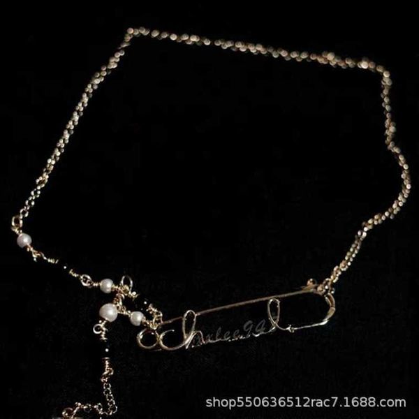 strands, strings designer zhou yutong's same style pin letter black and white bead necklace for women's small fragrance simple 202
strands, strings designer zhou yutong's same style pin letter black and white bead necklace for women's small fragrance simple 202