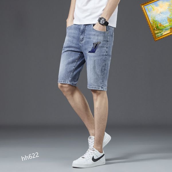 men's shorts jeans men's designer page jeans summer casual beach denim shorts design pants knee rip men's tight2, Blue
men's shorts jeans men's designer page jeans summer casual beach denim shorts design pants knee rip men's tight2, Blue