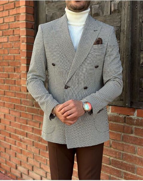 men's suits blazers black blue square thousand person suit plaid jacket trailblazer trousers 2-piece jacket brown pants wedding attire, White;black
men's suits blazers black blue square thousand person suit plaid jacket trailblazer trousers 2-piece jacket brown pants wedding attire, White;black