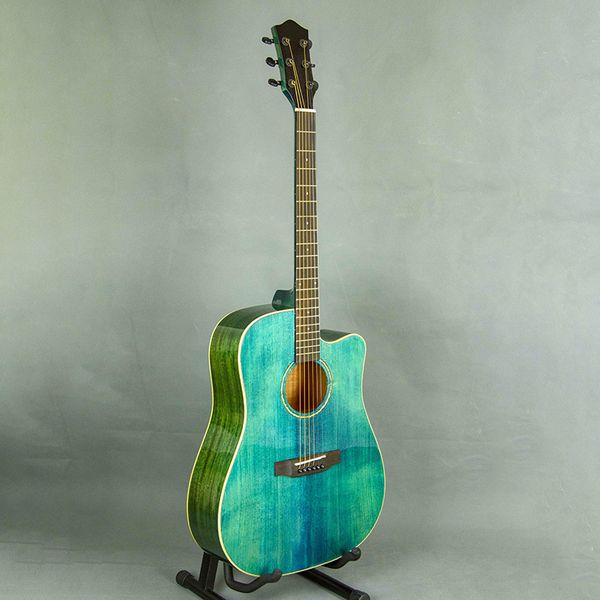 41 acoustic green guitar premium solid spruce with cutaway guitars student music instrument
41 acoustic green guitar premium solid spruce with cutaway guitars student music instrument