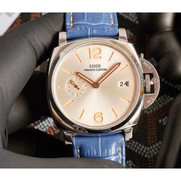 42mm high quailty womens mechanical automatic watch rose gold blue red leather luminous due 010, Slivery;brown
42mm high quailty womens mechanical automatic watch rose gold blue red leather luminous due 010, Slivery;brown