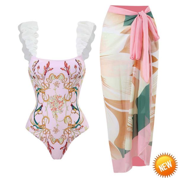 2023 new shoulder ruffle one piece swimsuit women floral printed ruffle swimwear tropical summer beach bathing suit hot
2023 new shoulder ruffle one piece swimsuit women floral printed ruffle swimwear tropical summer beach bathing suit hot