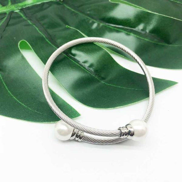 bangle stainless steel wire rope bracelet with three color pearl woven hemp opening for both men and women xynz ewm6, Black
bangle stainless steel wire rope bracelet with three color pearl woven hemp opening for both men and women xynz ewm6, Black