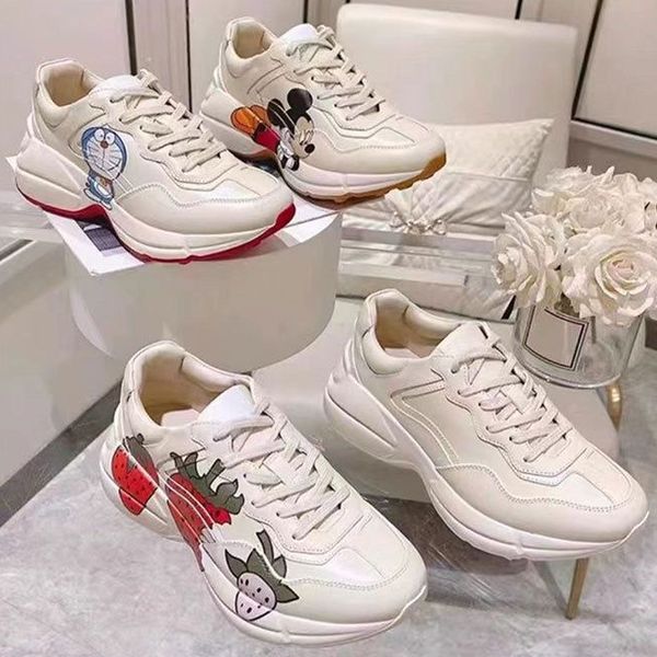 designer shoes rhyton casual shoes men women vintage sneakers ladies luxurys runner trainers chaussures sneaker with box 35-46, Black
designer shoes rhyton casual shoes men women vintage sneakers ladies luxurys runner trainers chaussures sneaker with box 35-46, Black