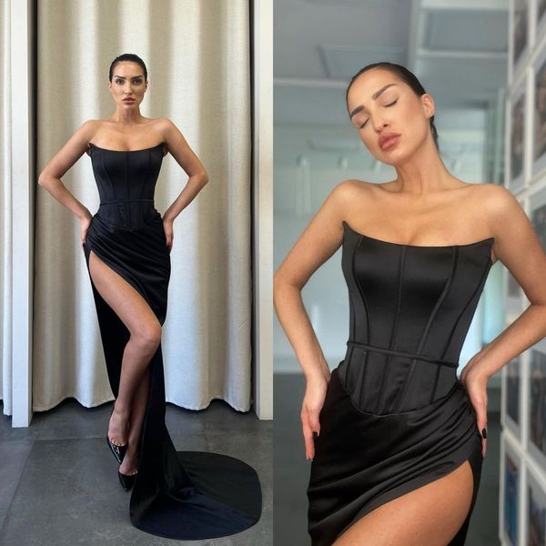 gorgeous black prom dresses thigh slit bone bodice party evening dress pleats red carpet guest bridesmaid special occasion dress
gorgeous black prom dresses thigh slit bone bodice party evening dress pleats red carpet guest bridesmaid special occasion dress