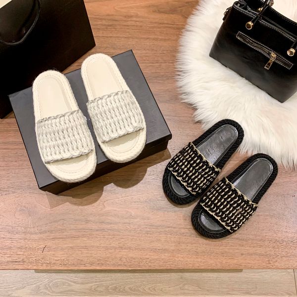 luxury mules women braided knit platform slippers designer outdoors beach casual shoe size 35-40, Black
luxury mules women braided knit platform slippers designer outdoors beach casual shoe size 35-40, Black