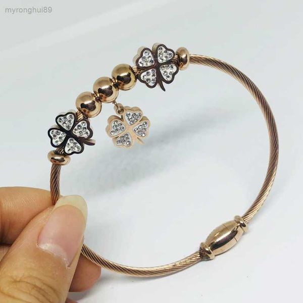 bangle fashionable titanium steel bracelet women's multi style butterfly inlaid diamond plated rose gold bracelet friend valentine', Black
bangle fashionable titanium steel bracelet women's multi style butterfly inlaid diamond plated rose gold bracelet friend valentine', Black