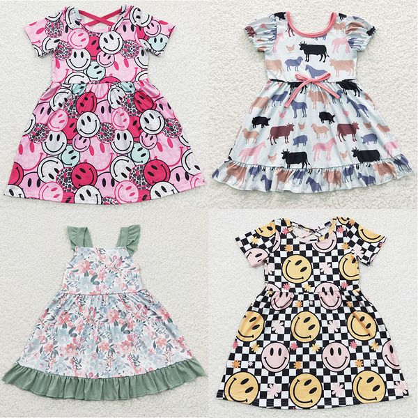 wholesale children clothing girls dress summer short sleeve boutique baby girl dresses flower smile cute toddler kids suit, Red;yellow
wholesale children clothing girls dress summer short sleeve boutique baby girl dresses flower smile cute toddler kids suit, Red;yellow