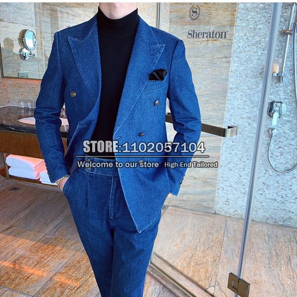 men's suits blazers men's customized double breasted jacketpants 2 formal business jacket suit spring and autumn blue denim weddin, White;black
men's suits blazers men's customized double breasted jacketpants 2 formal business jacket suit spring and autumn blue denim weddin, White;black