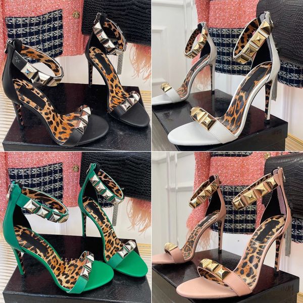 2023 ankle strap stud sandals designer woman sandals spring summer calfskin leopard print high heels high10.5cm fashion luxury banquet strap, Black
2023 ankle strap stud sandals designer woman sandals spring summer calfskin leopard print high heels high10.5cm fashion luxury banquet strap, Black