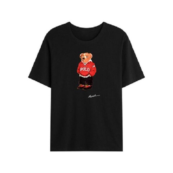 ss short sleeve polos shirt designer 100% cotton short sleeve casual loose funny cool tee shirts with usa bear pattern printing, White;black
ss short sleeve polos shirt designer 100% cotton short sleeve casual loose funny cool tee shirts with usa bear pattern printing, White;black