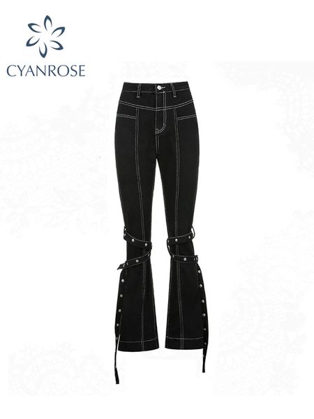 women y2k black punk flare jeans harajuku gothic bandage baggy streetwear pocket goth grunge high waist rivet trouser 230406, Blue
women y2k black punk flare jeans harajuku gothic bandage baggy streetwear pocket goth grunge high waist rivet trouser 230406, Blue