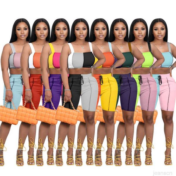 2022 spring and summer tracksuits women's casual slim fit vest women sports jogging suits 2 piece set, Gray
2022 spring and summer tracksuits women's casual slim fit vest women sports jogging suits 2 piece set, Gray