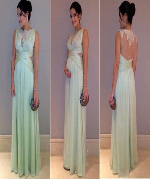 charming green chiffon evening gowns elegant floor length pleat maternity dresses 2016 formal dresses applique see though back eve8986428, Black;red
charming green chiffon evening gowns elegant floor length pleat maternity dresses 2016 formal dresses applique see though back eve8986428, Black;red