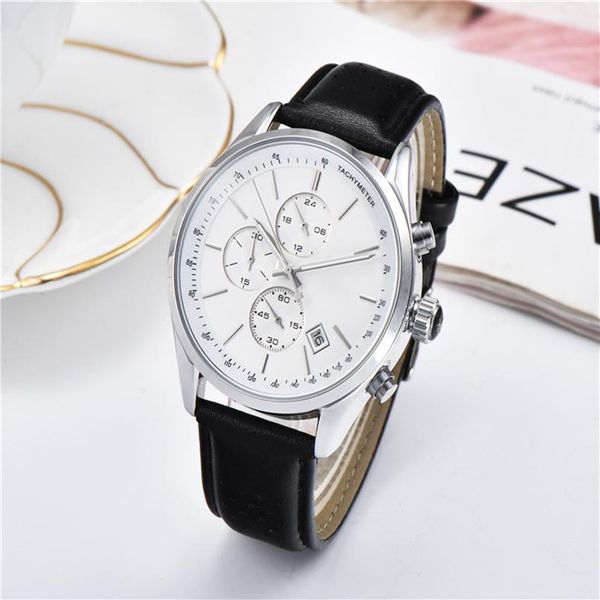 men's watch boss all pointer features chronograph quartz watch leather strap men's casual satch monte lu200s, Slivery;brown
men's watch boss all pointer features chronograph quartz watch leather strap men's casual satch monte lu200s, Slivery;brown