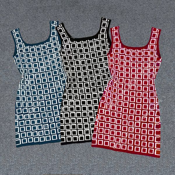 designer dress womens knitted vest skirt letter print dresses summer fashion casual sleeveless skirts, Black;gray
designer dress womens knitted vest skirt letter print dresses summer fashion casual sleeveless skirts, Black;gray